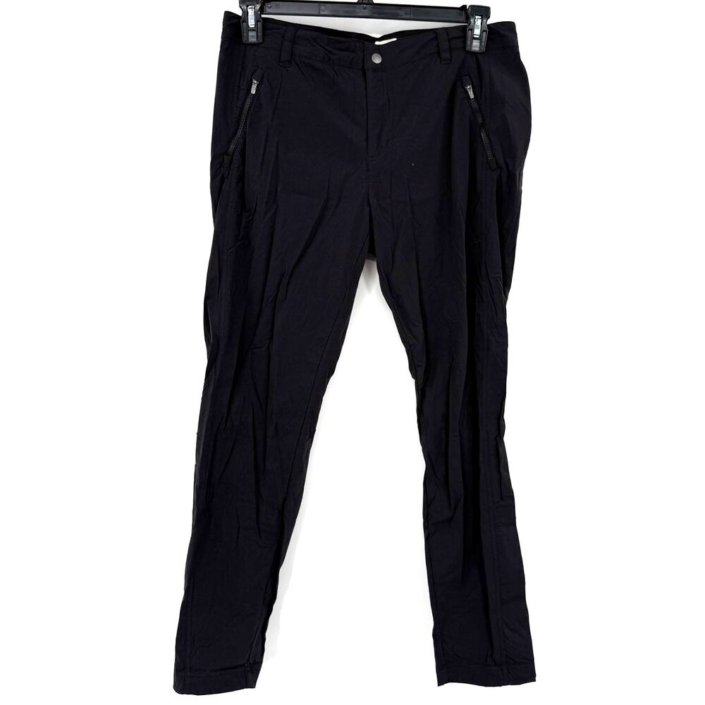 L.L. Bean Size 12‎ Regular Black Pants Outdoors Active Hiking Zip Pockets